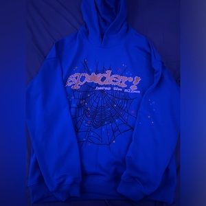 Sp5der TC Blue Hoodie - Men’s size medium